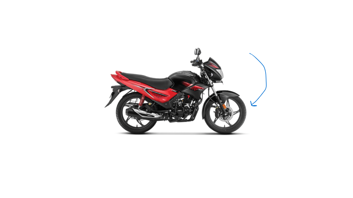 Hero Glamour Red Color Bike price In india 2024